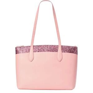 Kate Spade New York Flash Glitter Tote in Pink NWT (Style K8706)